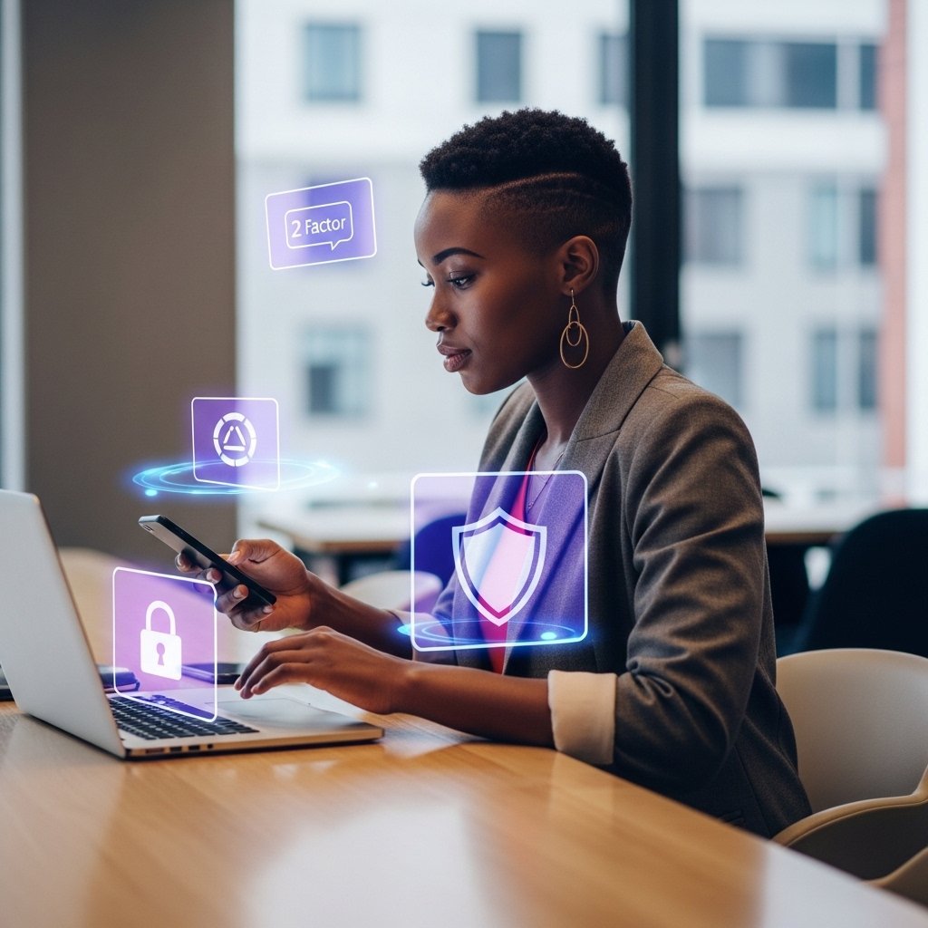 Femme utilisant un smartphone  Digital Safe Space